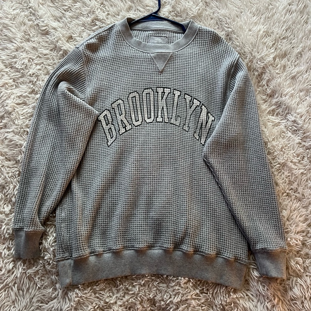 Oversized Aerie Brooklyn Waffle Knit Sweater